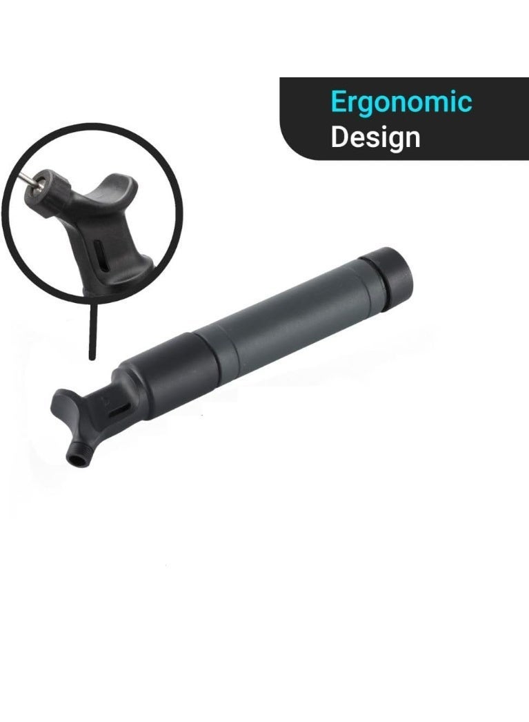 HOMESTAR Ball Air Pump, Suitable for Football, Volleyball, Basketball, Rugby, Soccer Ball, Other Inflatable Balls, Black - Image 2